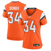 JL Skinner Denver Broncos Women's Team Game Jersey - Orange