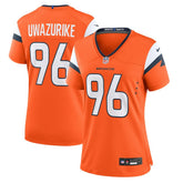 Eyioma Uwazurike Denver Broncos Women's Team Game Jersey - Orange