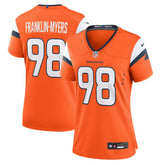 John Franklin-Myers Denver Broncos Women's Team Game Jersey - Orange