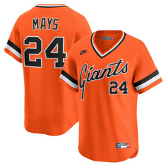 Willie Mays San Francisco Giants Cooperstown Collection Limited Jersey - Orange