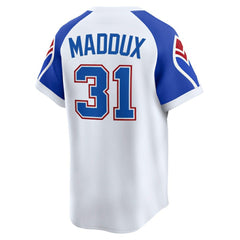 Greg Maddux Atlanta Braves Throwback Cooperstown Collection Limited Jersey - White