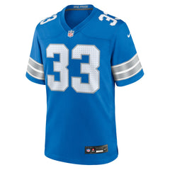 Sione Vaki Detroit Lions Team Game Jersey - Blue