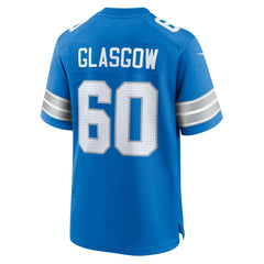 Graham Glasgow Detroit Lions Team Game Jersey - Blue
