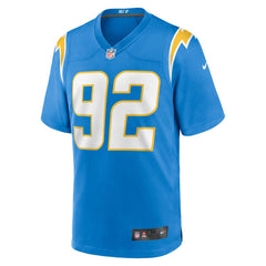 Justin Eboigbe Los Angeles Chargers Team Game Jersey - Powder Blue