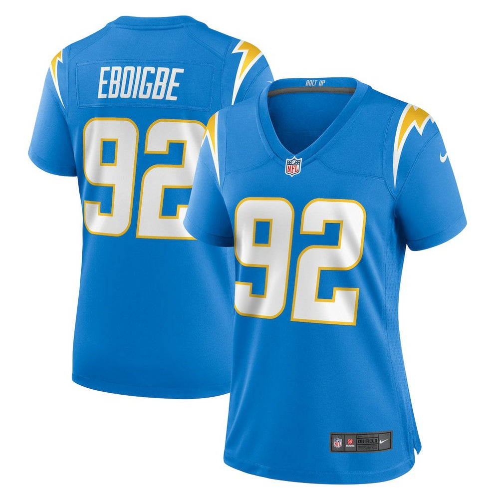 Justin Eboigbe Los Angeles Chargers Women's Game Jersey - Powder Blue