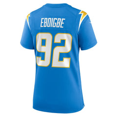 Justin Eboigbe Los Angeles Chargers Women's Game Jersey - Powder Blue