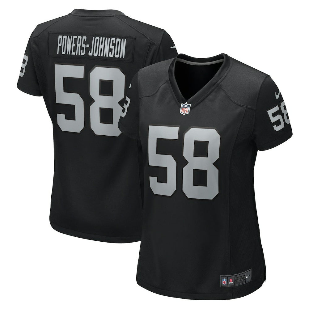 Jackson Powers-Johnson Las Vegas Raiders Women's Game Jersey - Black