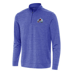 Colorado Avalanche Antigua Bright Quarter-Zip Top Heather Royal