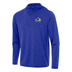 Colorado Avalanche Antigua Tidy Quarter-Zip Hoodie Heather Royal