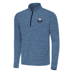Buffalo Sabres Antigua Cause Quarter-Zip Top Heather Navy