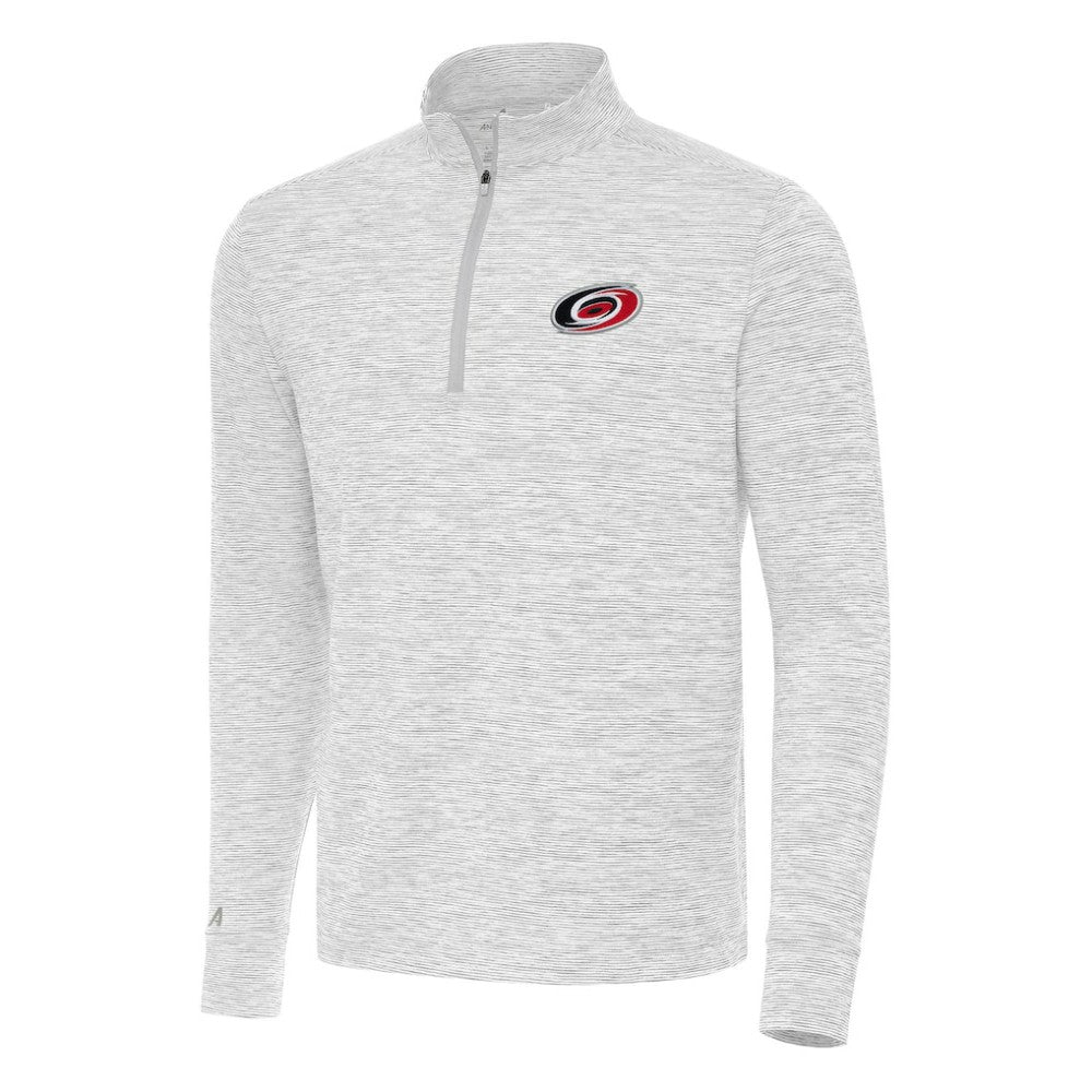 Carolina Hurricanes Antigua Cause Quarter-Zip Top Gray