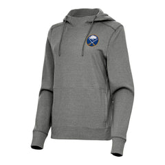 Buffalo Sabres Antigua Women's Justice Pullover Hoodie Heather Black