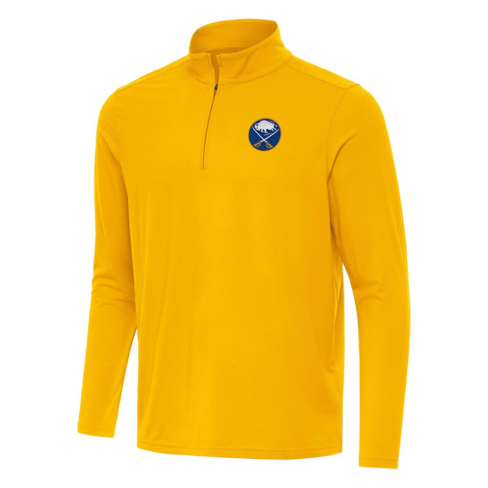 Buffalo Sabres Antigua Intent Quarter-Zip Top Gold