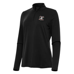 Anaheim Ducks Antigua Women's Reprocess Quarter-Zip Top Black
