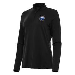 Buffalo Sabres Antigua Women's Reprocess Quarter-Zip Top Black
