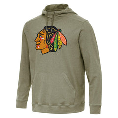 Chicago Blackhawks Antigua Cloud Pullover Hoodie Olive
