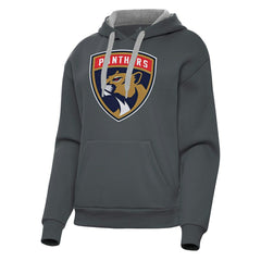 Florida Panthers Antigua Women's Victory Pullover Hoodie Charcoal