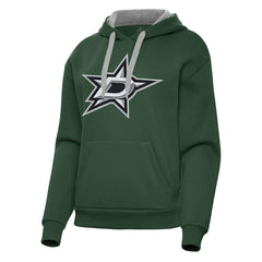 Dallas Stars Antigua Women's Victory Pullover Hoodie Hunter Green