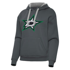 Dallas Stars Antigua Women's Victory Pullover Hoodie Charcoal