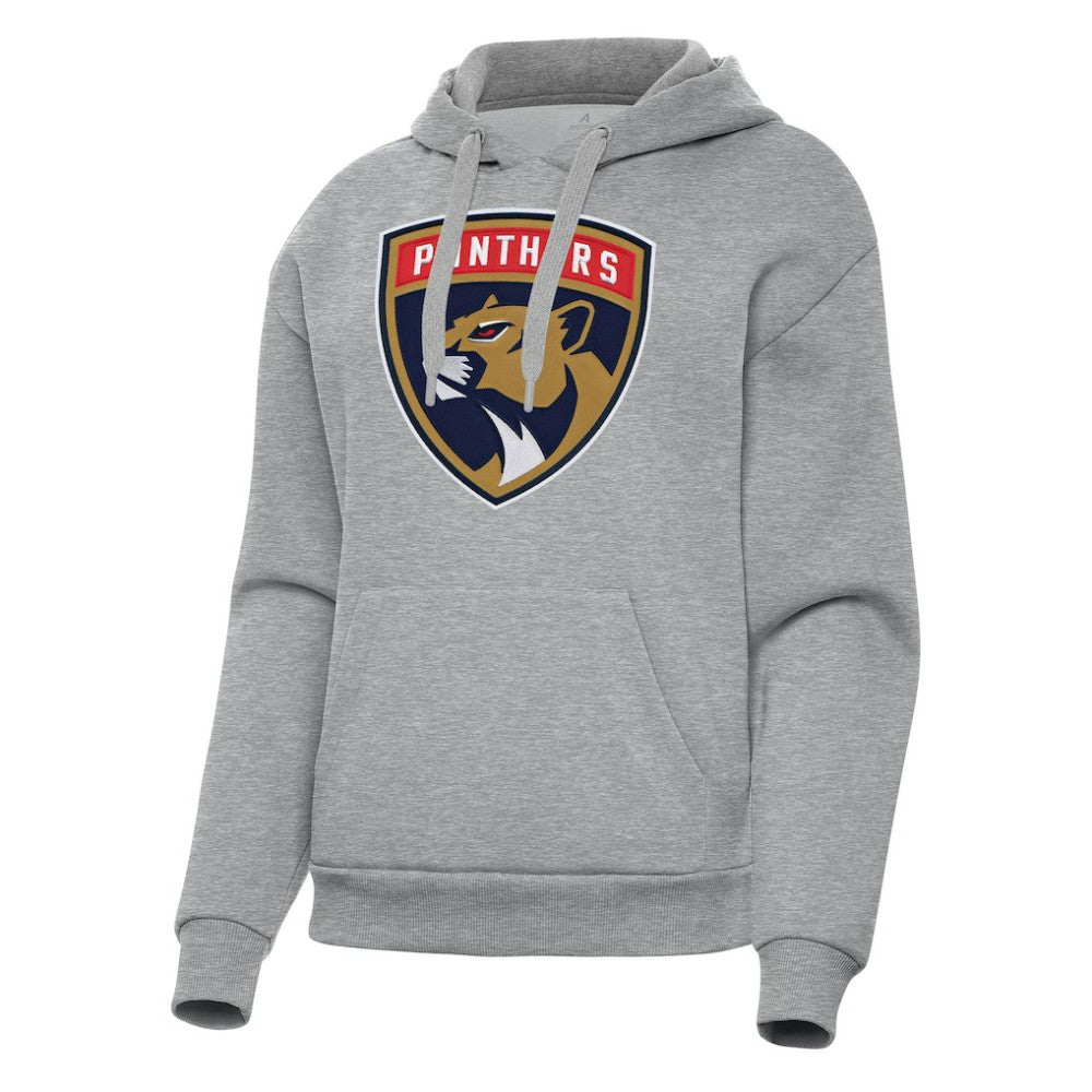 Florida Panthers Antigua Women's Victory Pullover Hoodie Heather Gray