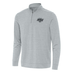Los Angeles Kings Antigua Bright Quarter-Zip Top Heather Gray