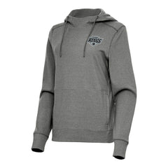 Los Angeles Kings Antigua Women's Justice Pullover Hoodie Heather Black