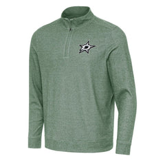 Dallas Stars Antigua Subtle Quarter-Zip Sweatshirt Hunter Green