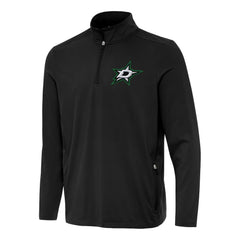 Dallas Stars Antigua Perilous Quarter-Zip Sweatshirt Black