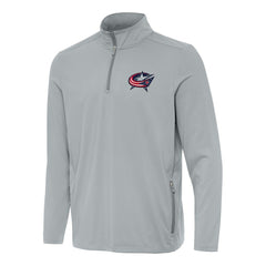 Columbus Blue Jackets Antigua Perilous Quarter-Zip Sweatshirt Gray