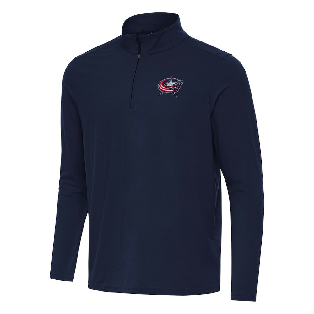 Columbus Blue Jackets Antigua Intent Quarter-Zip Top Navy
