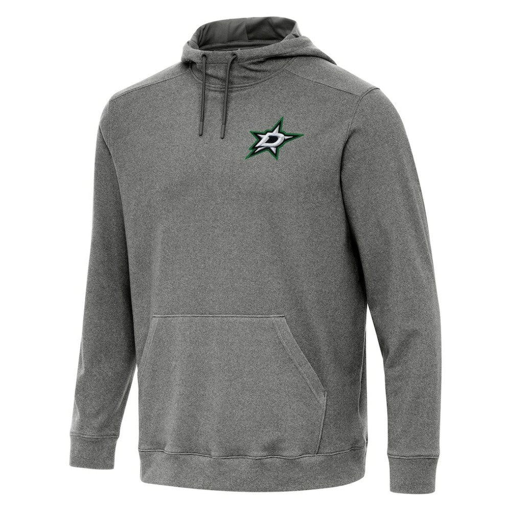 Dallas Stars Antigua Cloud Pullover Hoodie Heather Black
