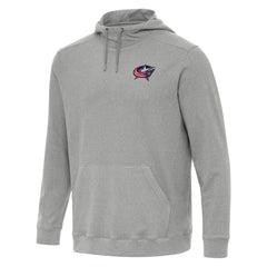 Columbus Blue Jackets Antigua Cloud Pullover Hoodie Heather Gray