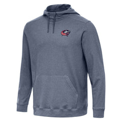 Columbus Blue Jackets Antigua Cloud Pullover Hoodie Heather Navy