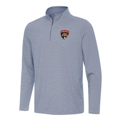 Florida Panthers Antigua Twine Quarter-Zip Top Navy