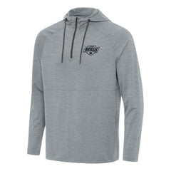 Los Angeles Kings Antigua Spikes Quarter-Zip Hoodie Heather Gray