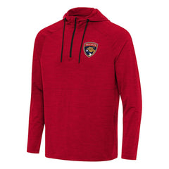 Florida Panthers Antigua Spikes Quarter-Zip Hoodie Heather Red
