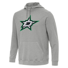 Dallas Stars Antigua Cloud Pullover Hoodie Heather Gray