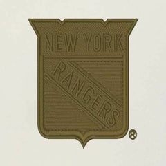 New York Rangers Antigua Intrepid Sand Raglan Long Sleeve Hoodie T-Shirt Cream/Olive
