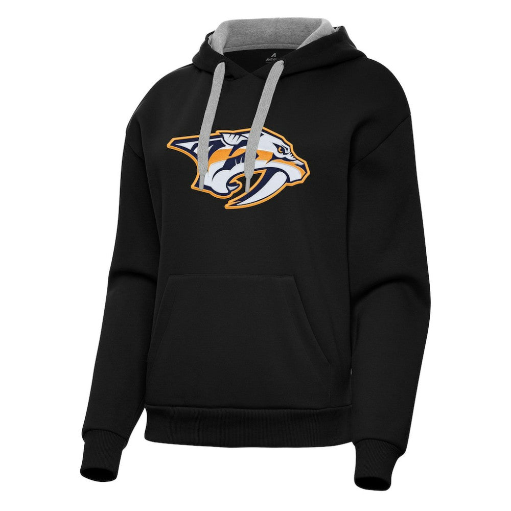 Nashville Predators Antigua Women's Victory Pullover Hoodie Black