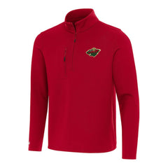 Minnesota Wild Antigua Insider Quarter-Zip Top Red