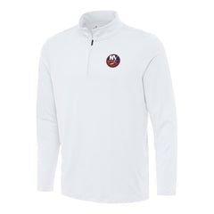 New York Islanders Antigua Reprocess Quarter-Zip Top White