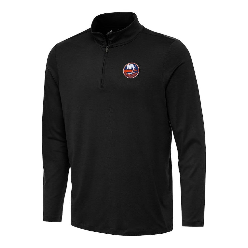 New York Islanders Antigua Reprocess Quarter-Zip Top Black