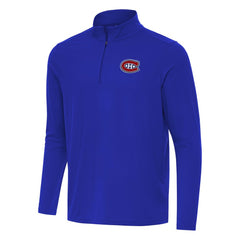 Montreal Canadiens Antigua Intent Quarter-Zip Top Royal