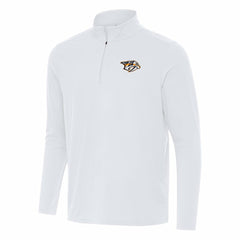 Nashville Predators Antigua Intent Quarter-Zip Top White