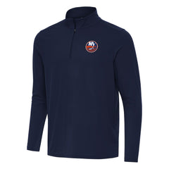 New York Islanders Antigua Intent Quarter-Zip Top Navy