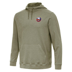 New York Islanders Antigua Cloud Pullover Hoodie Olive