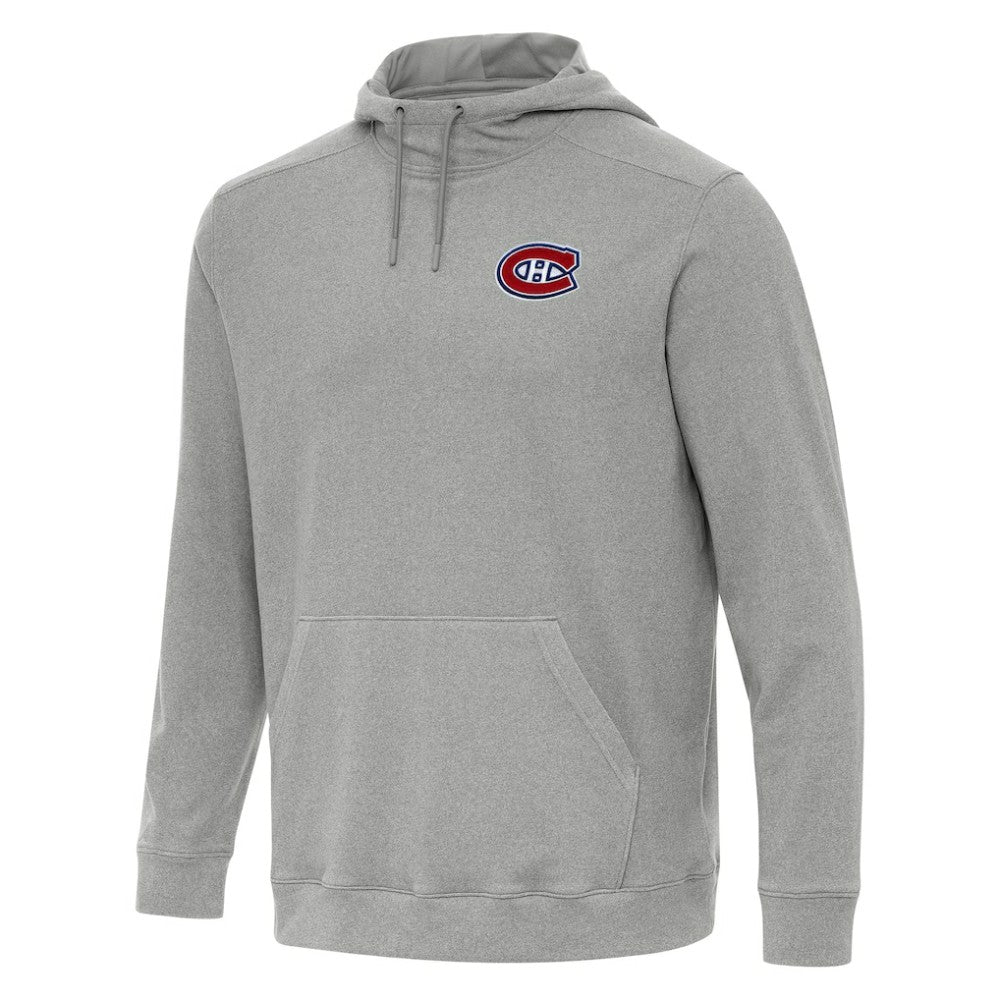 Montreal Canadiens Antigua Cloud Pullover Hoodie Heather Gray