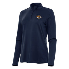 Nashville Predators Antigua Women's Reprocess Quarter-Zip Top Navy