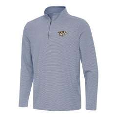 Nashville Predators Antigua Twine Quarter-Zip Top Navy