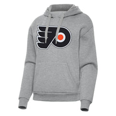 Philadelphia Flyers Antigua Women's Victory Pullover Hoodie Heather Gray